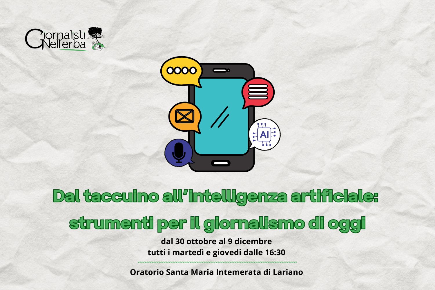 Dal taccuino all’intelligenza artificiale: strumenti per il giornalismo di oggi